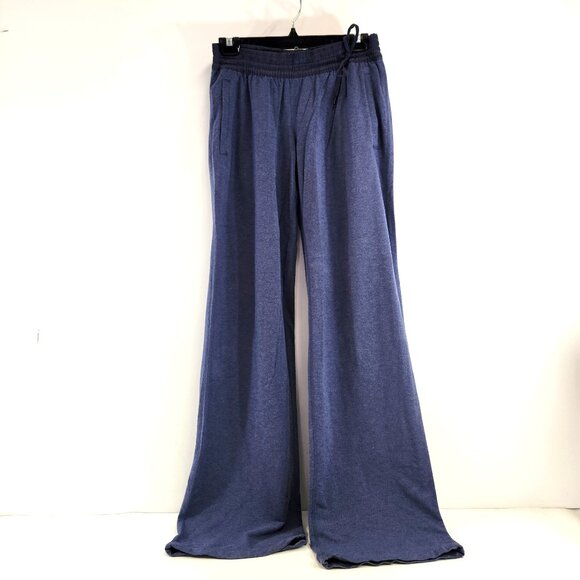 Lululemon Dance Sweatpants Heathered Blue Drawstring Waist Wide Leg Vintage - Picture 1 of 13